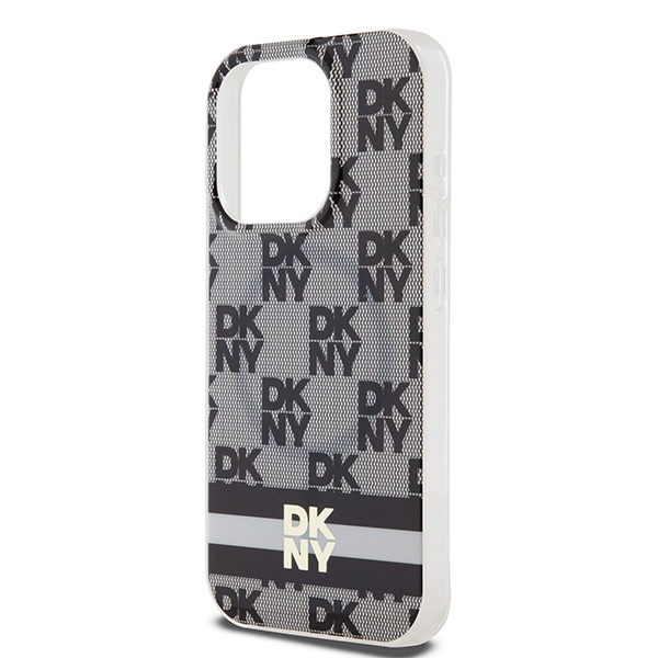 DKNY nak�adka be�owa HC Magsafe pc tpu checkered pattern w printed stripes Apple iPhone 15 Pro Max / 6