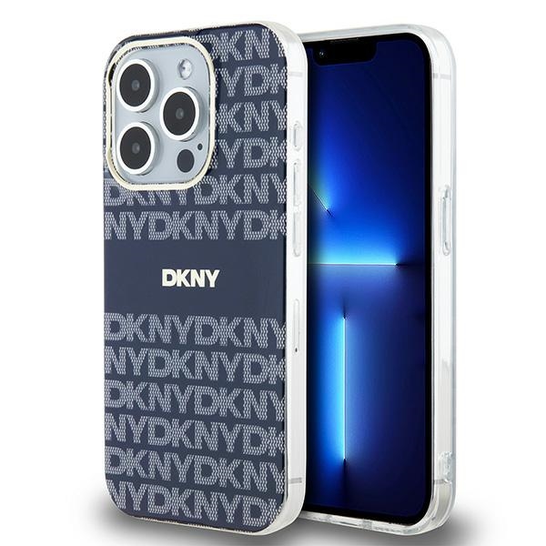 DKNY nak�adka be�owa HC Magsafe pc tpu repeat texture pattern w stripe Apple iPhone 15 Pro Max