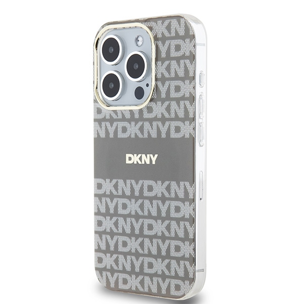 DKNY nak�adka be�owa HC Magsafe pc tpu repeat texture pattern w stripe Apple iPhone 15 Pro / 2