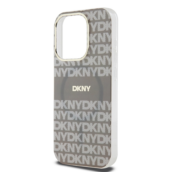 DKNY nak�adka be�owa HC Magsafe pc tpu repeat texture pattern w stripe Apple iPhone 15 Pro / 6