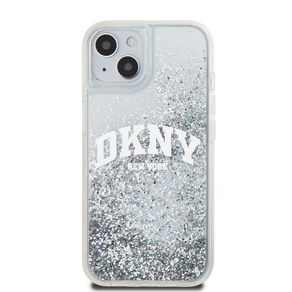 DKNY nak�adka bia�a HC liquid glitters w arch logo Apple iPhone 15 / 3