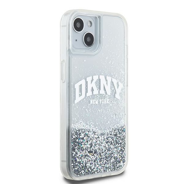 DKNY nak�adka bia�a HC liquid glitters w arch logo Apple iPhone 15 / 4