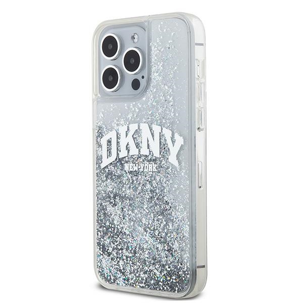 DKNY nak�adka bia�a HC liquid glitters w arch logo Apple iPhone 15 Pro Max / 2