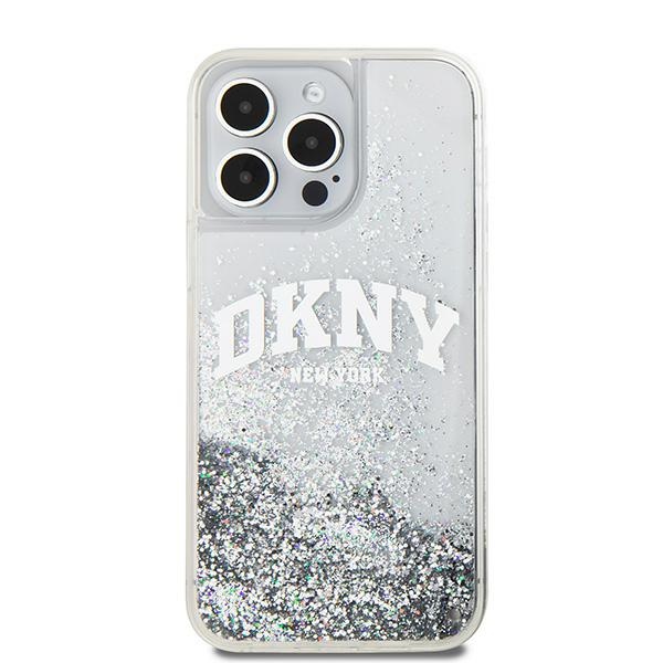 DKNY nak�adka bia�a HC liquid glitters w arch logo Apple iPhone 15 Pro Max / 3