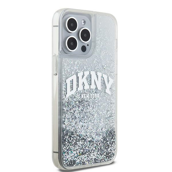 DKNY nak�adka bia�a HC liquid glitters w arch logo Apple iPhone 15 Pro Max / 4