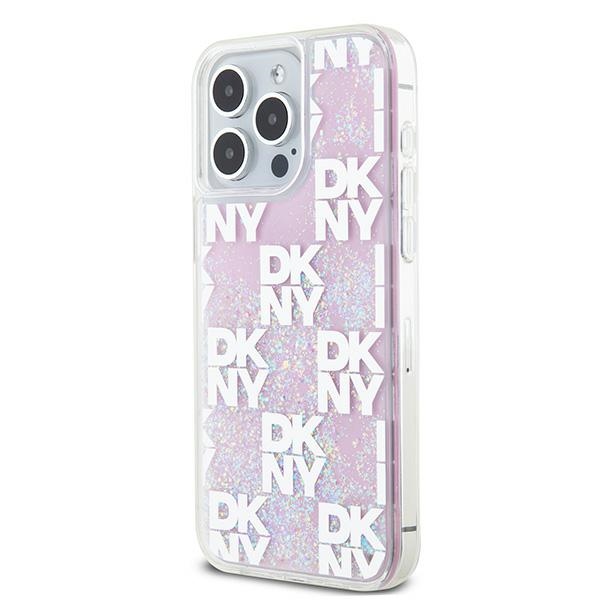 DKNY nak�adka bia�a HC liquid glitters w checkered pattern Apple iPhone 15 Pro Max / 2