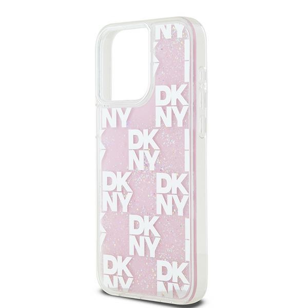 DKNY nak�adka bia�a HC liquid glitters w checkered pattern Apple iPhone 15 Pro Max / 6