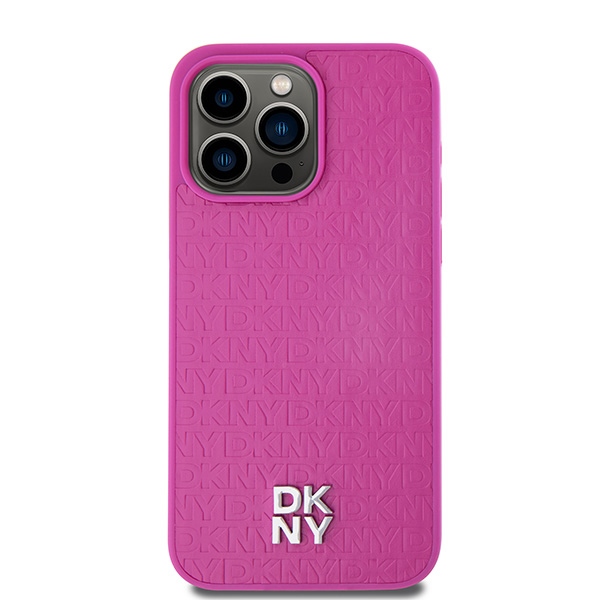 DKNY nak�adka br�zowa HC Magsafe pu repeat pattern w bottom stripe Apple iPhone 15 Pro Max / 3