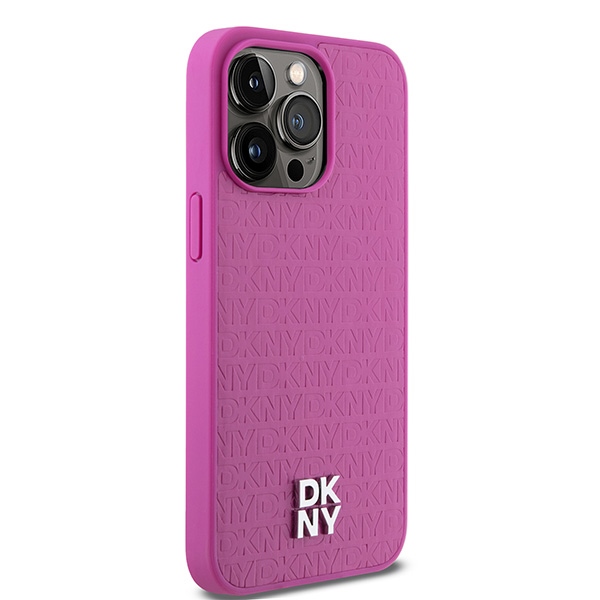 DKNY nak�adka br�zowa HC Magsafe pu repeat pattern w bottom stripe Apple iPhone 15 Pro Max / 4