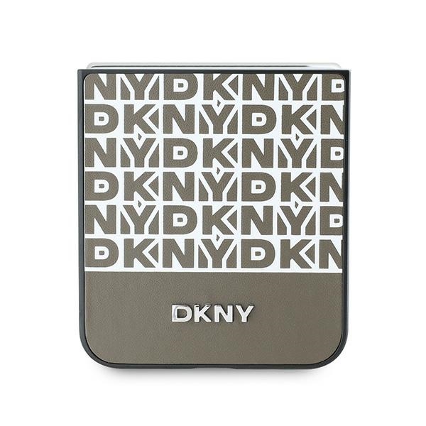 DKNY nak�adka br�zowa Repeat Pattern Bottom Stripe Samsung Galaxy Z Flip 6 / 5