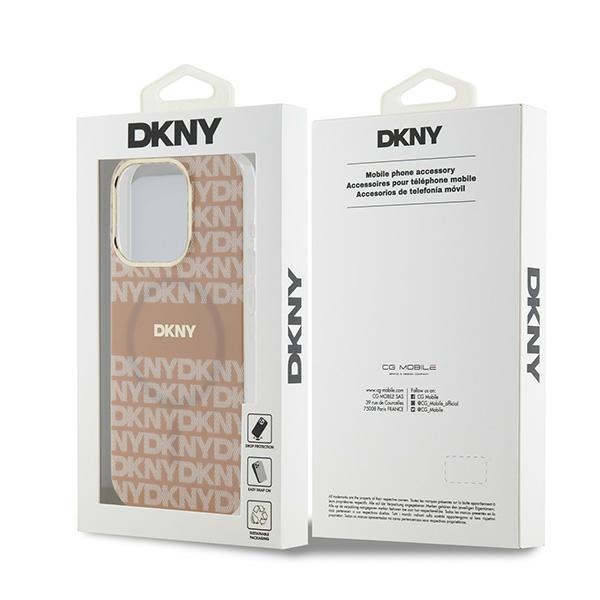 DKNY nak�adka niebieska HC Magsafe pc tpu repeat texture pattern w stripe Apple iPhone 15 Pro Max / 8