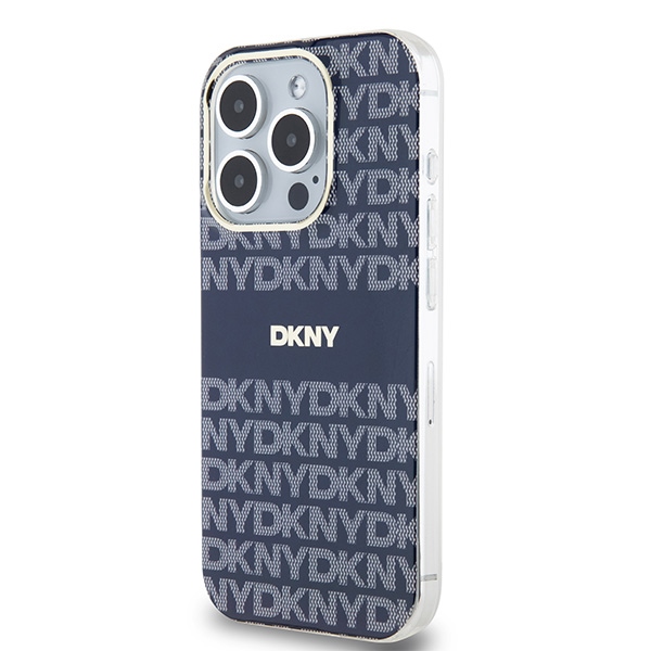 DKNY nak�adka niebieska HC Magsafe pc tpu repeat texture pattern w stripe Apple iPhone 15 Pro / 2