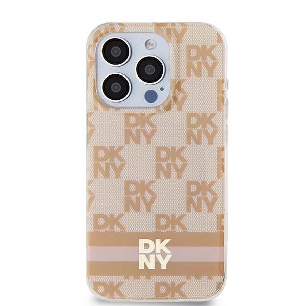 DKNY nak�adka r�owa HC Magsafe pc tpu checkered pattern w printed stripes Apple iPhone 15 Pro / 3