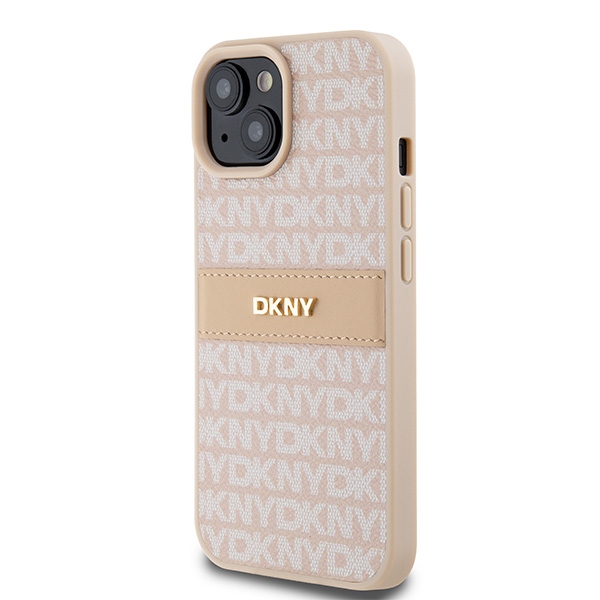 DKNY nak�adka r�owa HC PU repeat texture pattern w tonal stripe Apple iPhone 15 / 2