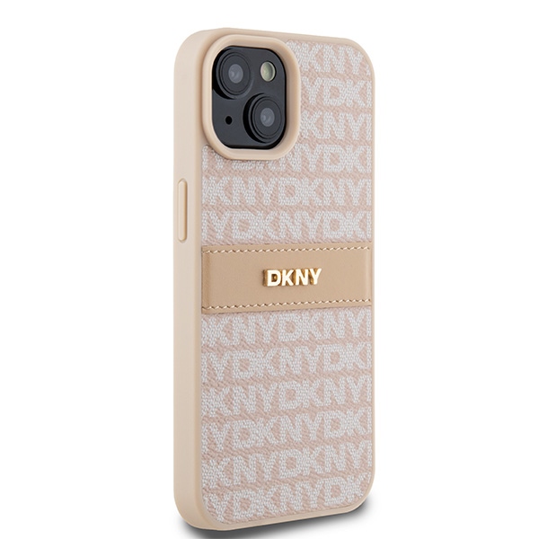 DKNY nak�adka r�owa HC PU repeat texture pattern w tonal stripe Apple iPhone 15 / 4