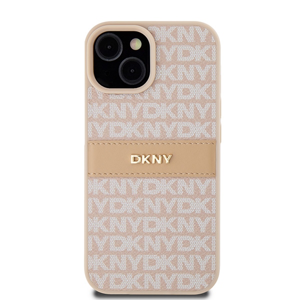 DKNY nak�adka r�owa HC PU repeat texture pattern w tonal stripe Apple iPhone 15 Plus / 3