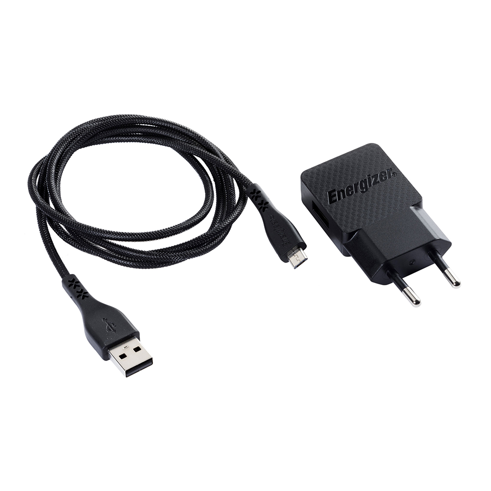 Energizer Hardcase �adowarka sieciowa 1USB 1A z kablem micro czarna Lifetime