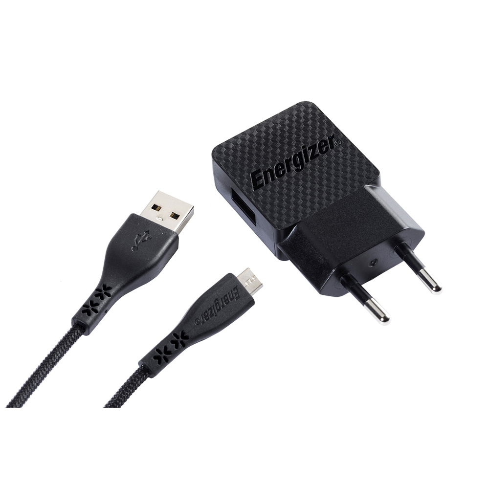 Energizer Hardcase �adowarka sieciowa 1USB 1A z kablem micro czarna Lifetime / 2