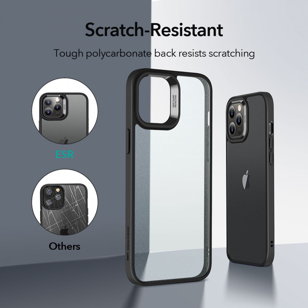 Esr Classic Hybrid jelly czarne Apple iPhone 12 / 3