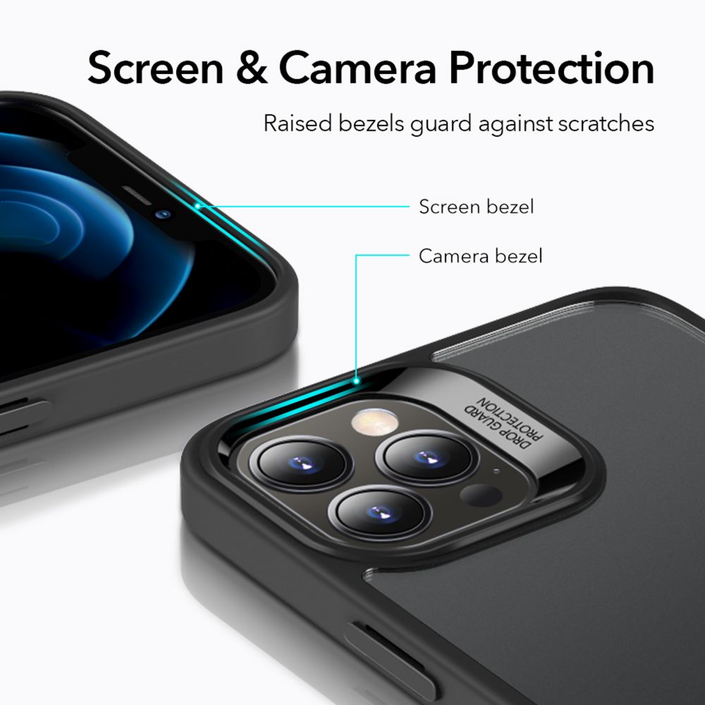 Esr Classic Hybrid jelly czarne Apple iPhone 12 / 4