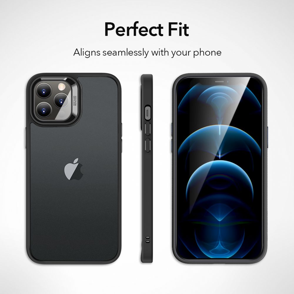 Esr Classic Hybrid jelly czarne Apple iPhone 12 / 5