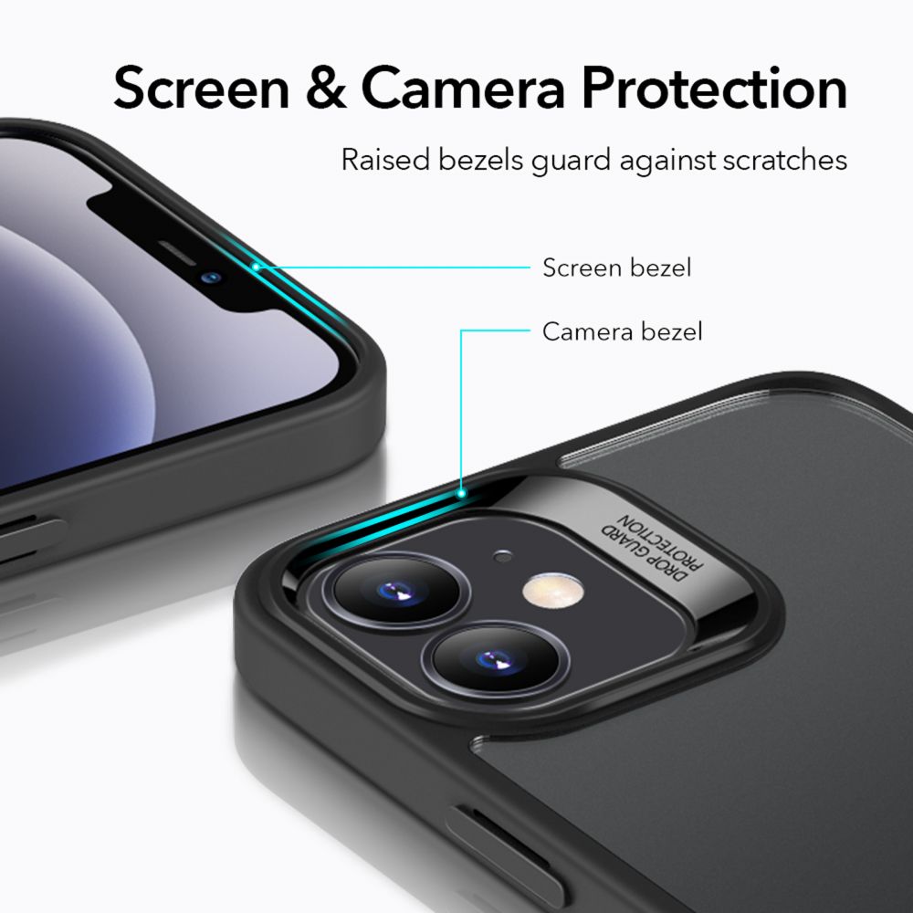 Esr Classic Hybrid jelly czarne Apple iPhone 12 Mini / 4 Esr Classic Hybrid jelly czarne Apple iPhone 12 Mini / 4