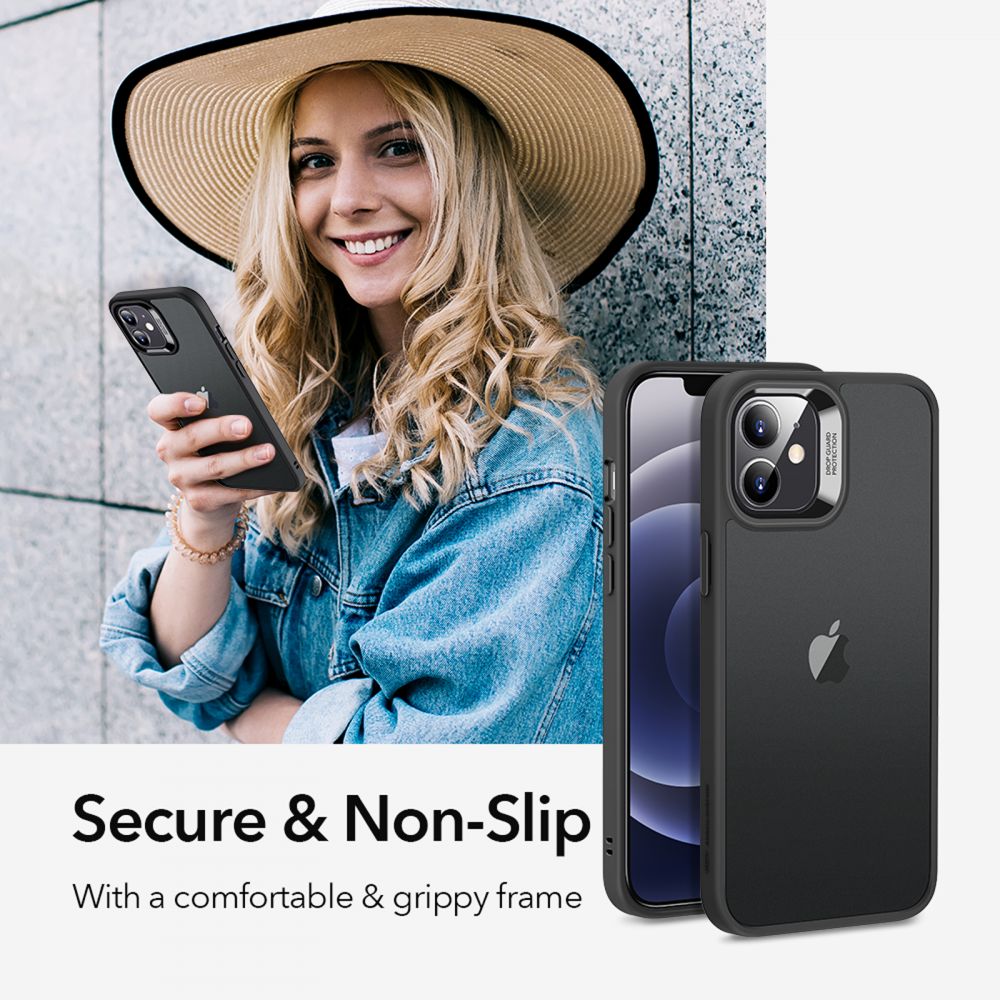 Esr Classic Hybrid jelly czarne Apple iPhone 12 Mini / 8 Esr Classic Hybrid jelly czarne Apple iPhone 12 Mini / 8