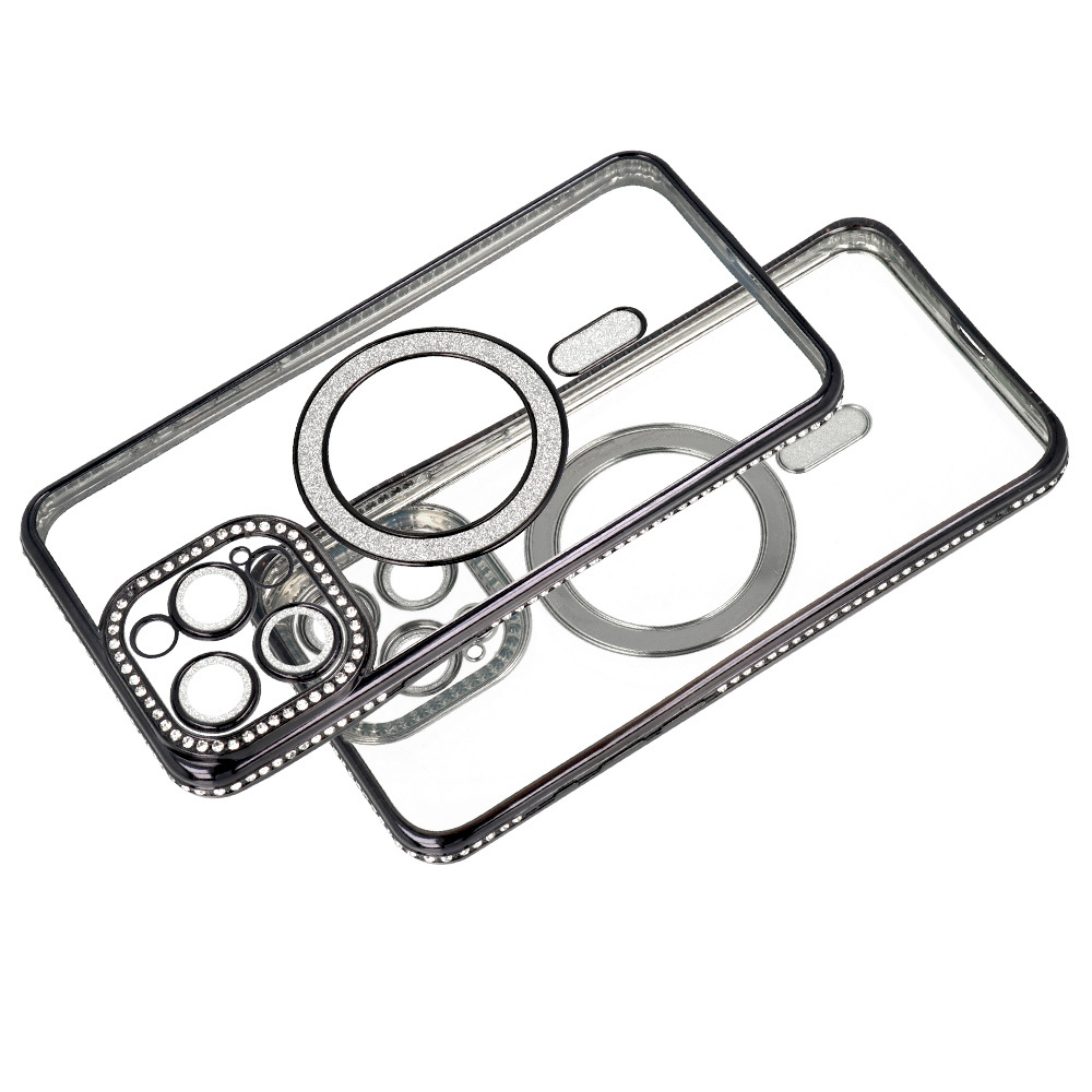 Etui Bling Magsafe Case do fioletowy Samsung Galaxy A17 / 5