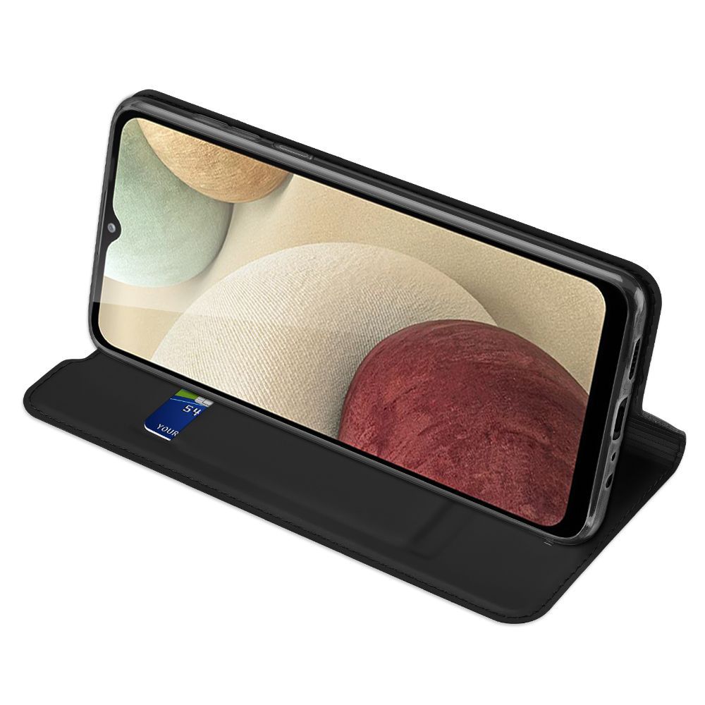 etui book DuxDucis SkinPro czarne Samsung Galaxy M12 / 5