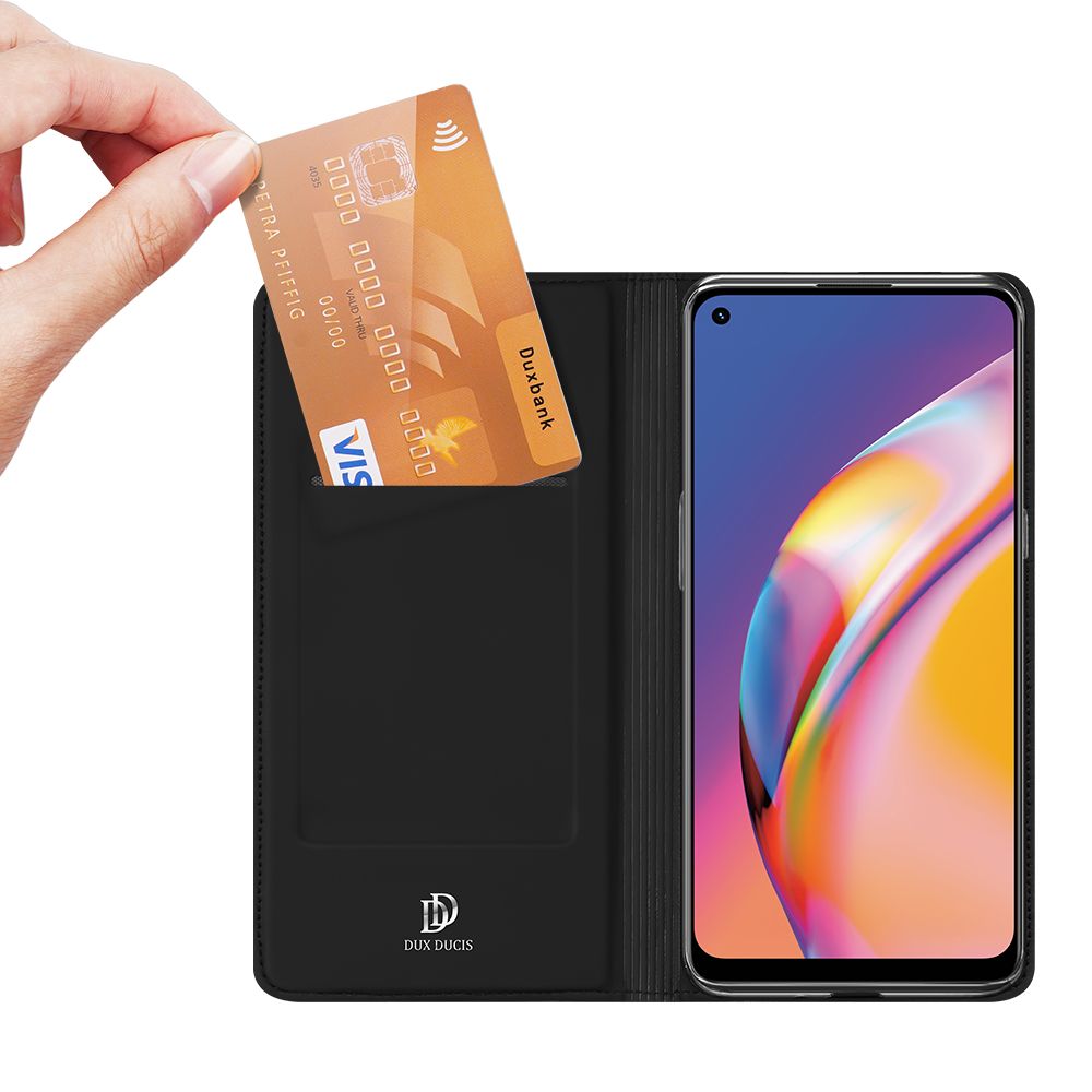 etui book z podstawką DuxDucis SkinPro czarne Oppo Reno 5 Lite / 2 etui book z podstawką DuxDucis SkinPro czarne Oppo Reno 5 Lite / 2