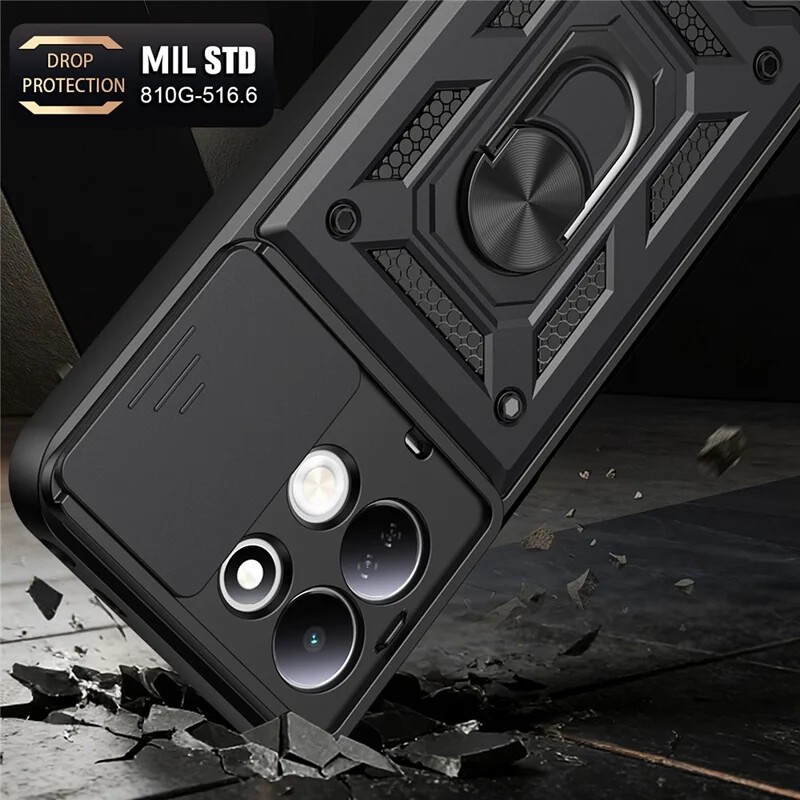 Etui Camshield Case czarny Xiaomi Redmi 17 5G / 2 Etui Camshield Case czarny Xiaomi Redmi 17 5G / 2