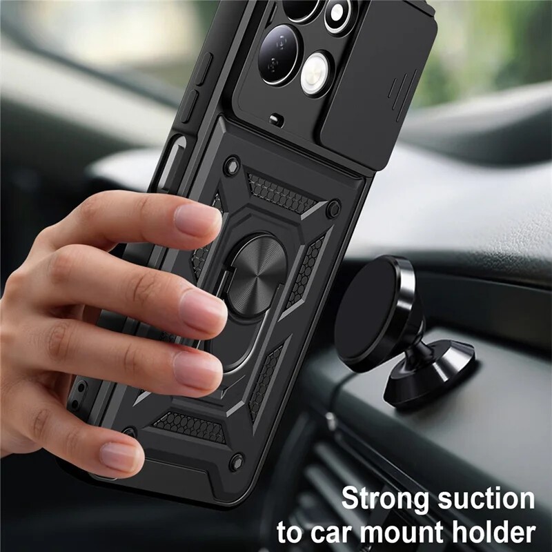 Etui Camshield Case czarny Xiaomi Redmi 17 5G / 3 Etui Camshield Case czarny Xiaomi Redmi 17 5G / 3
