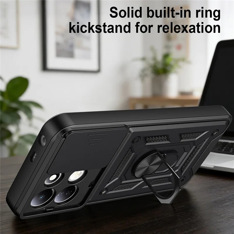Etui Camshield Case czarny Xiaomi Redmi 17 5G / 4 Etui Camshield Case czarny Xiaomi Redmi 17 5G / 4