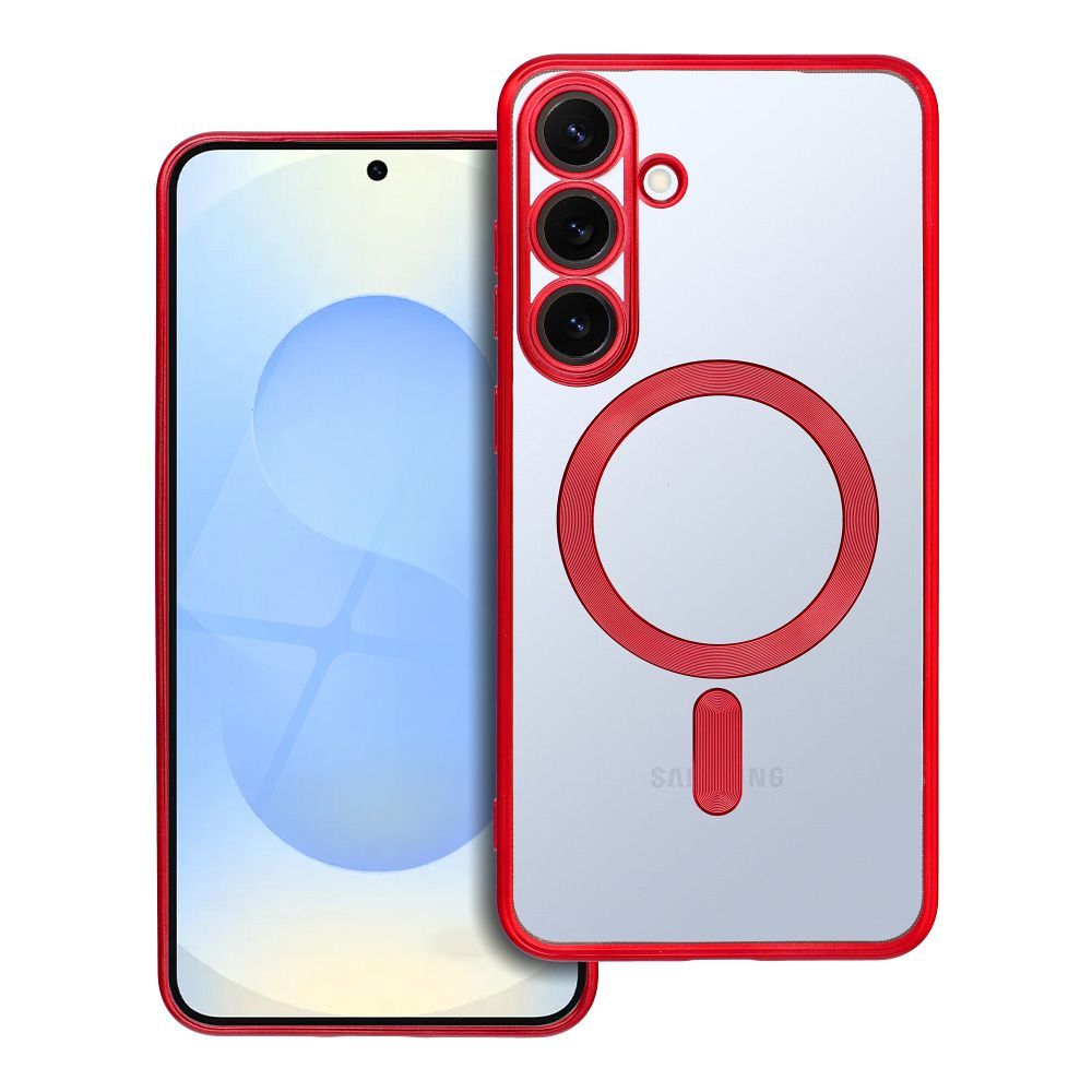 Etui Electro Mag Cover MagSafe czerwony Samsung Galaxy S25 Plus Etui Electro Mag Cover MagSafe czerwony Samsung Galaxy S25 Plus