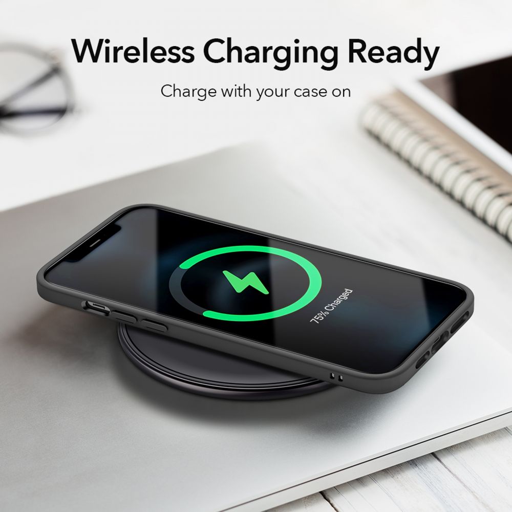 etui Esr Classic Hybrid jelly czarne Apple iPhone 12 / 7