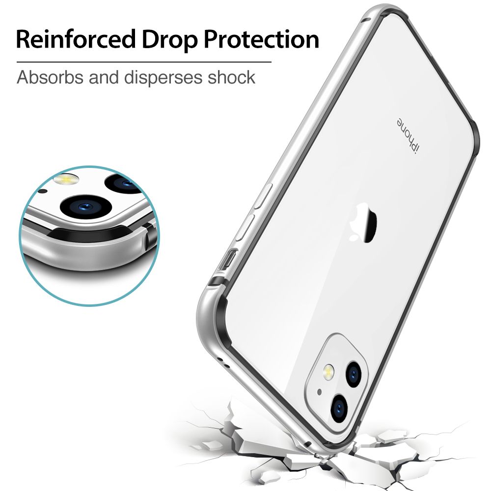 etui Esr Edge Guard Srebrne Apple iPhone 11 / 10