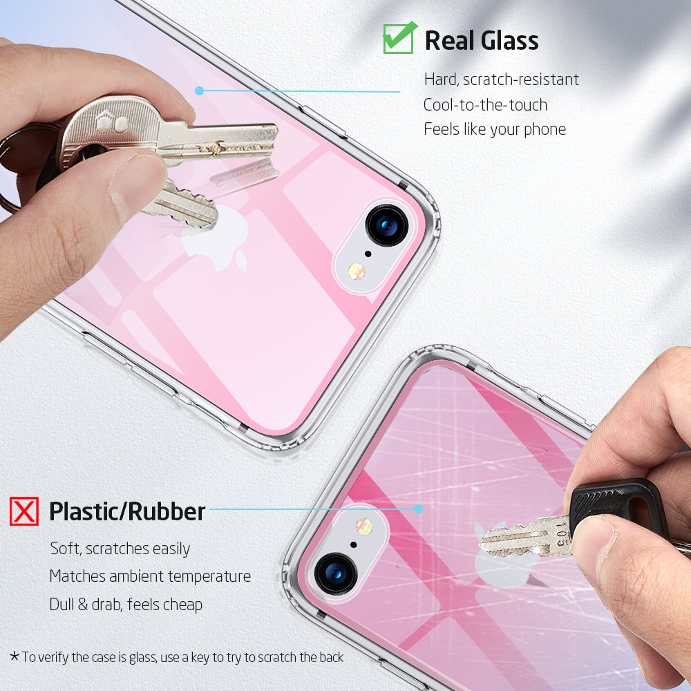 etui ESR Ice Shield Czerwono-niebieskie Apple iPhone 7 / 2