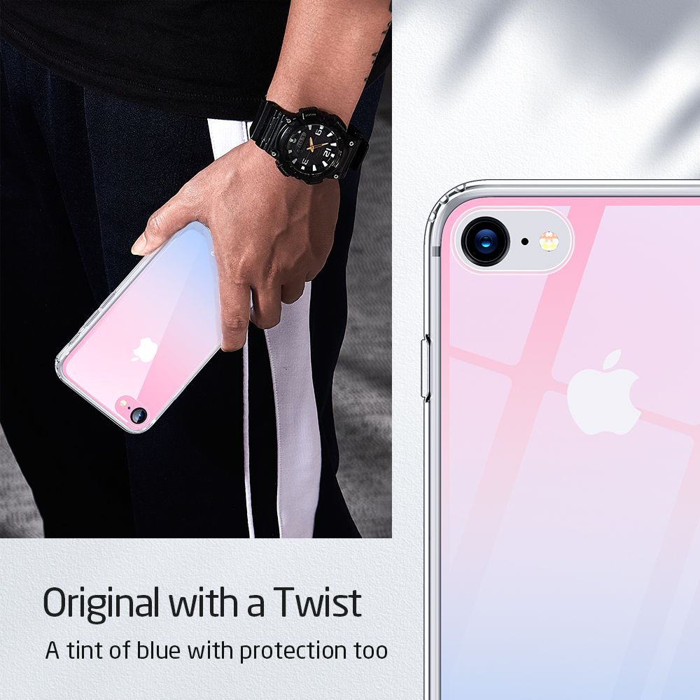 etui ESR Ice Shield Czerwono-niebieskie Apple iPhone 7 / 3