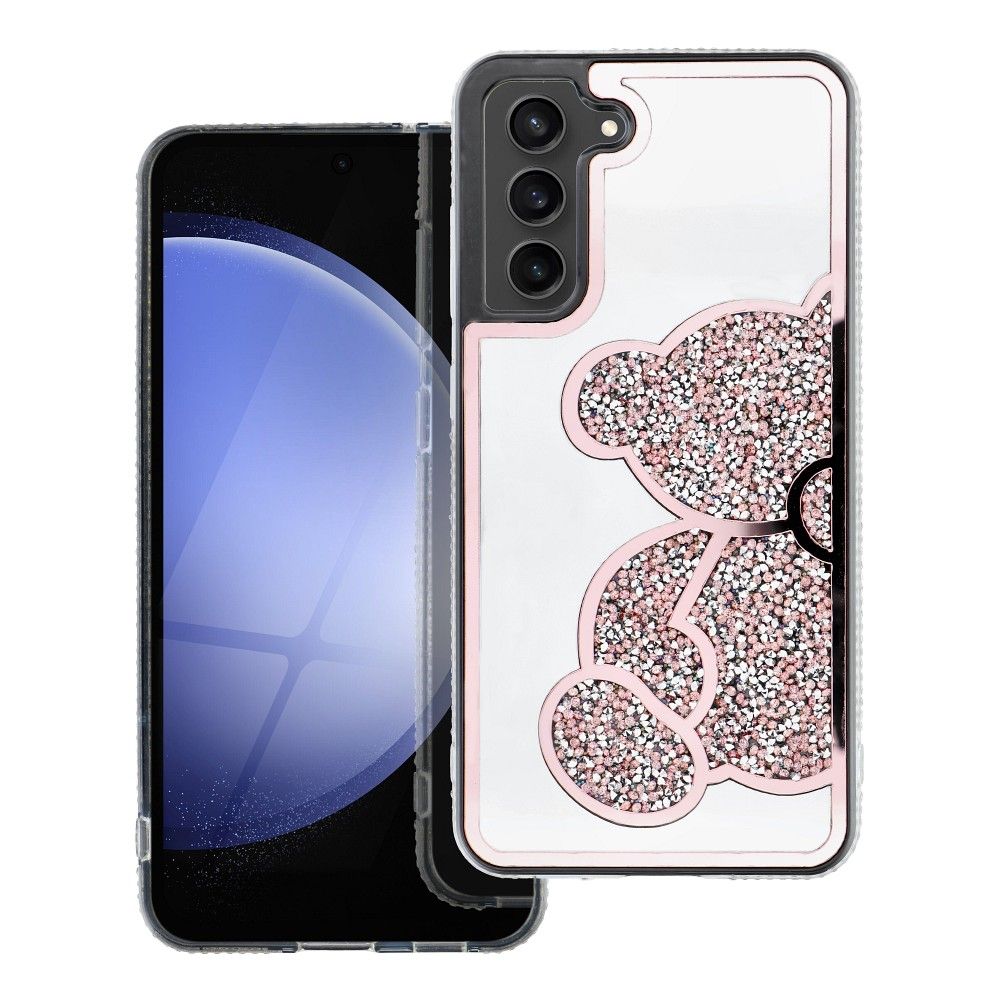 Etui Etui Teddy Bear różowy Samsung Galaxy A08 Etui Etui Teddy Bear różowy Samsung Galaxy A08