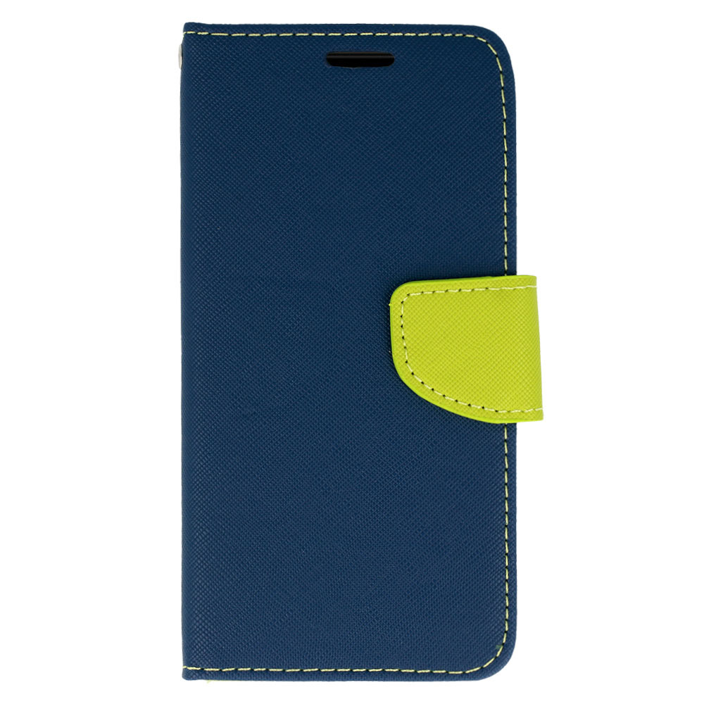 Etui Fancy Case granatowo-limonkowy Samsung Galaxy S22 Ultra 5G / 2