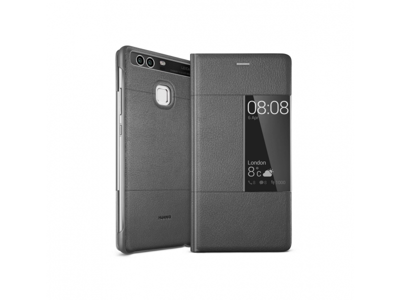 Etui HUAWEI P9 Smart Cover S-View szare TTT Huawei P9