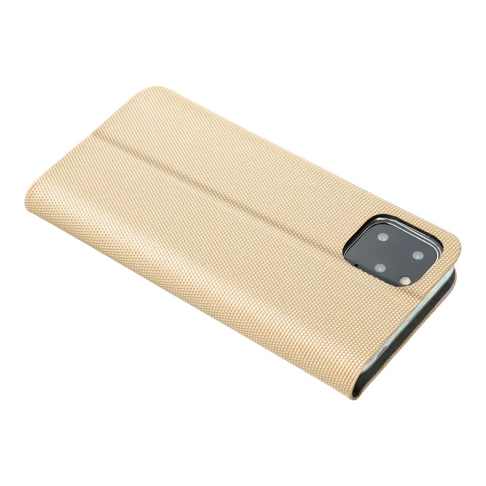 Etui książeczkowe magnetyczne z podstawką złoty Samsung Galaxy A27 5G / 7 Etui książeczkowe magnetyczne z podstawką złoty Samsung Galaxy A27 5G / 7