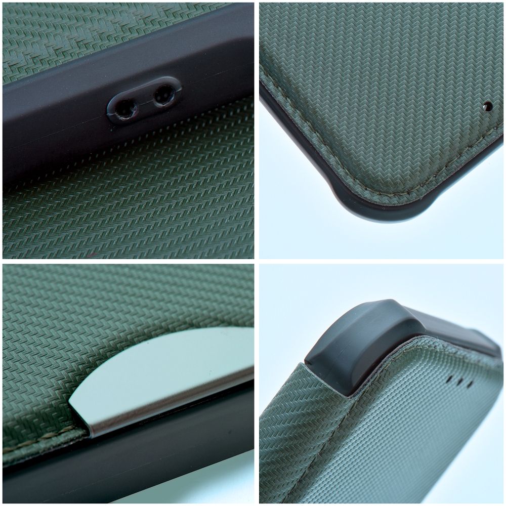 Etui książeczkowe z kieszonką na dokumenty ciemnozielony Samsung Galaxy A27 5G / 3 Etui książeczkowe z kieszonką na dokumenty ciemnozielony Samsung Galaxy A27 5G / 3