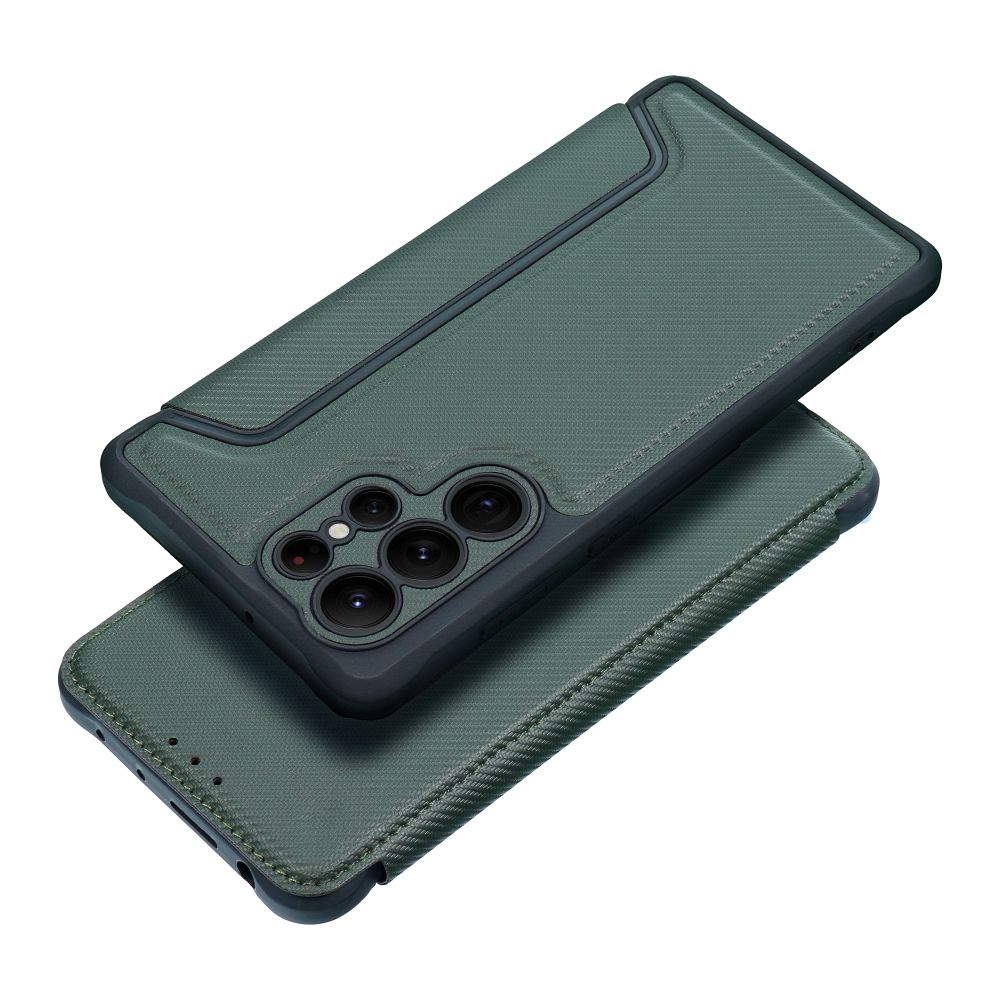 Etui książeczkowe z kieszonką na dokumenty ciemnozielony Samsung Galaxy A27 5G / 9 Etui książeczkowe z kieszonką na dokumenty ciemnozielony Samsung Galaxy A27 5G / 9