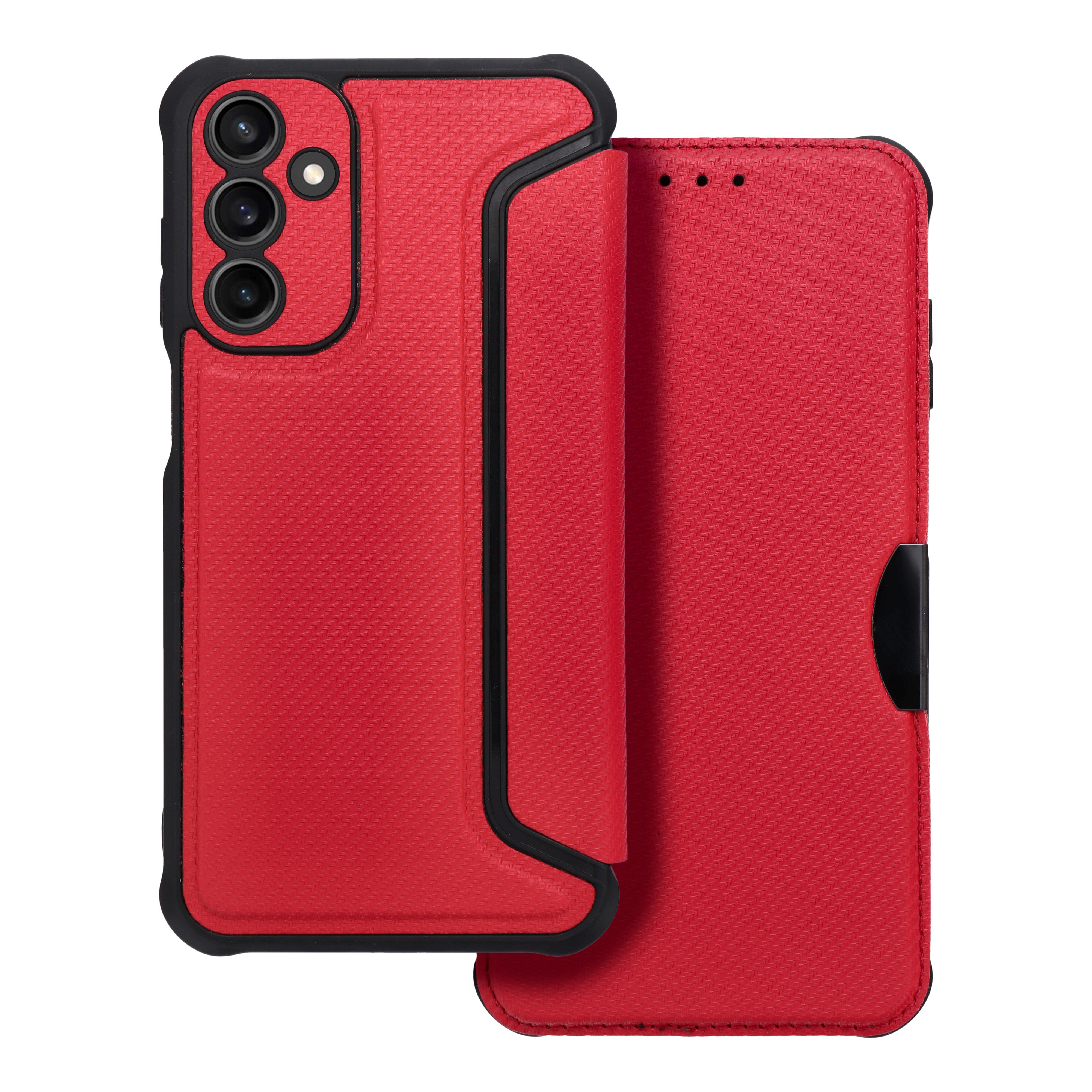 Etui książeczkowe z kieszonką na dokumenty czerwony Samsung Galaxy A15 5G Etui książeczkowe z kieszonką na dokumenty czerwony Samsung Galaxy A15 5G