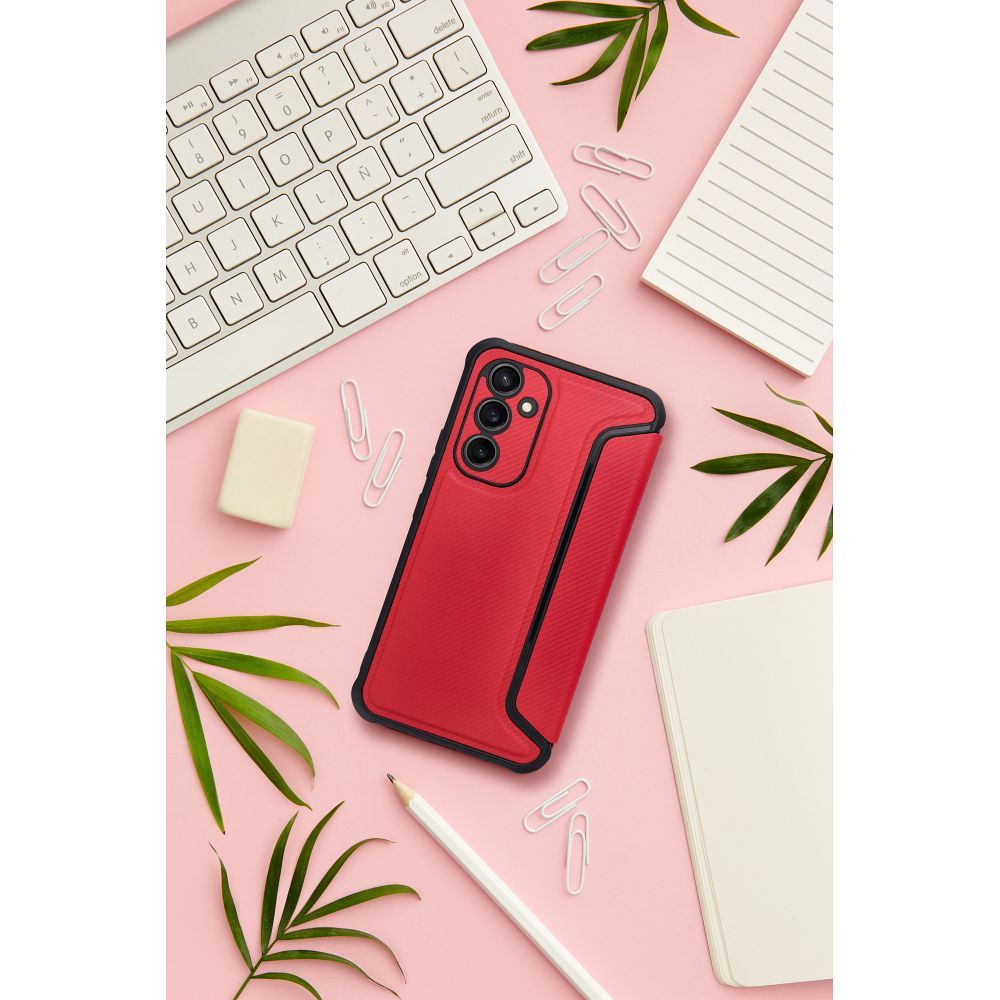 Etui książeczkowe z kieszonką na dokumenty czerwony Samsung Galaxy A27 5G / 2 Etui książeczkowe z kieszonką na dokumenty czerwony Samsung Galaxy A27 5G / 2