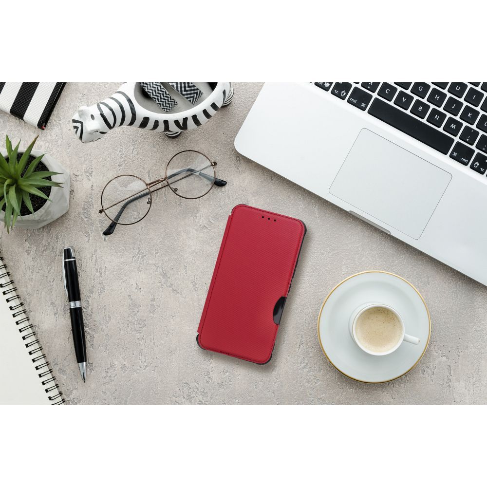 Etui książeczkowe z kieszonką na dokumenty czerwony Samsung Galaxy A27 5G / 4 Etui książeczkowe z kieszonką na dokumenty czerwony Samsung Galaxy A27 5G / 4