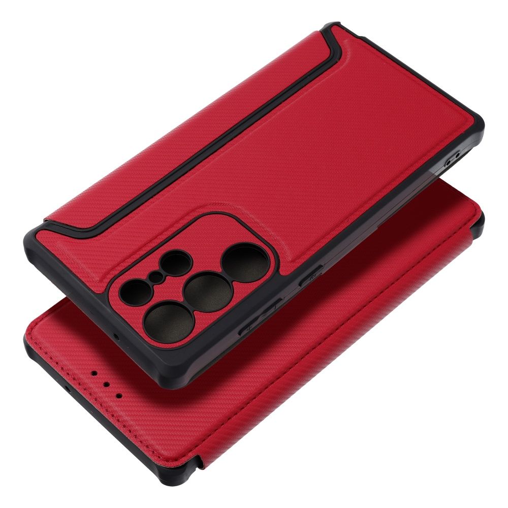 Etui książeczkowe z kieszonką na dokumenty czerwony Samsung Galaxy A27 5G / 6 Etui książeczkowe z kieszonką na dokumenty czerwony Samsung Galaxy A27 5G / 6