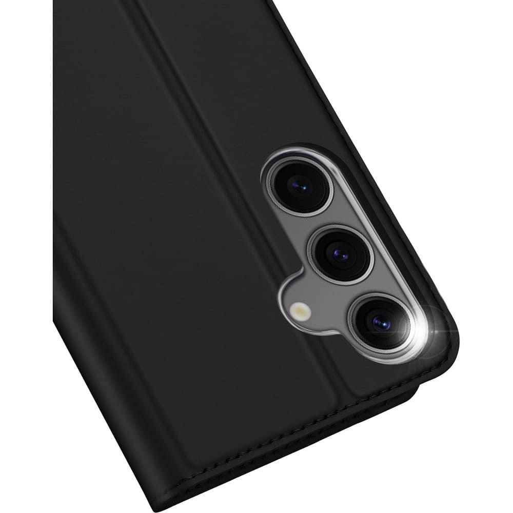 Etui książeczkowe z kieszonką na karty z podstawką czarny Samsung Galaxy S25 / 9 Etui książeczkowe z kieszonką na karty z podstawką czarny Samsung Galaxy S25 / 9