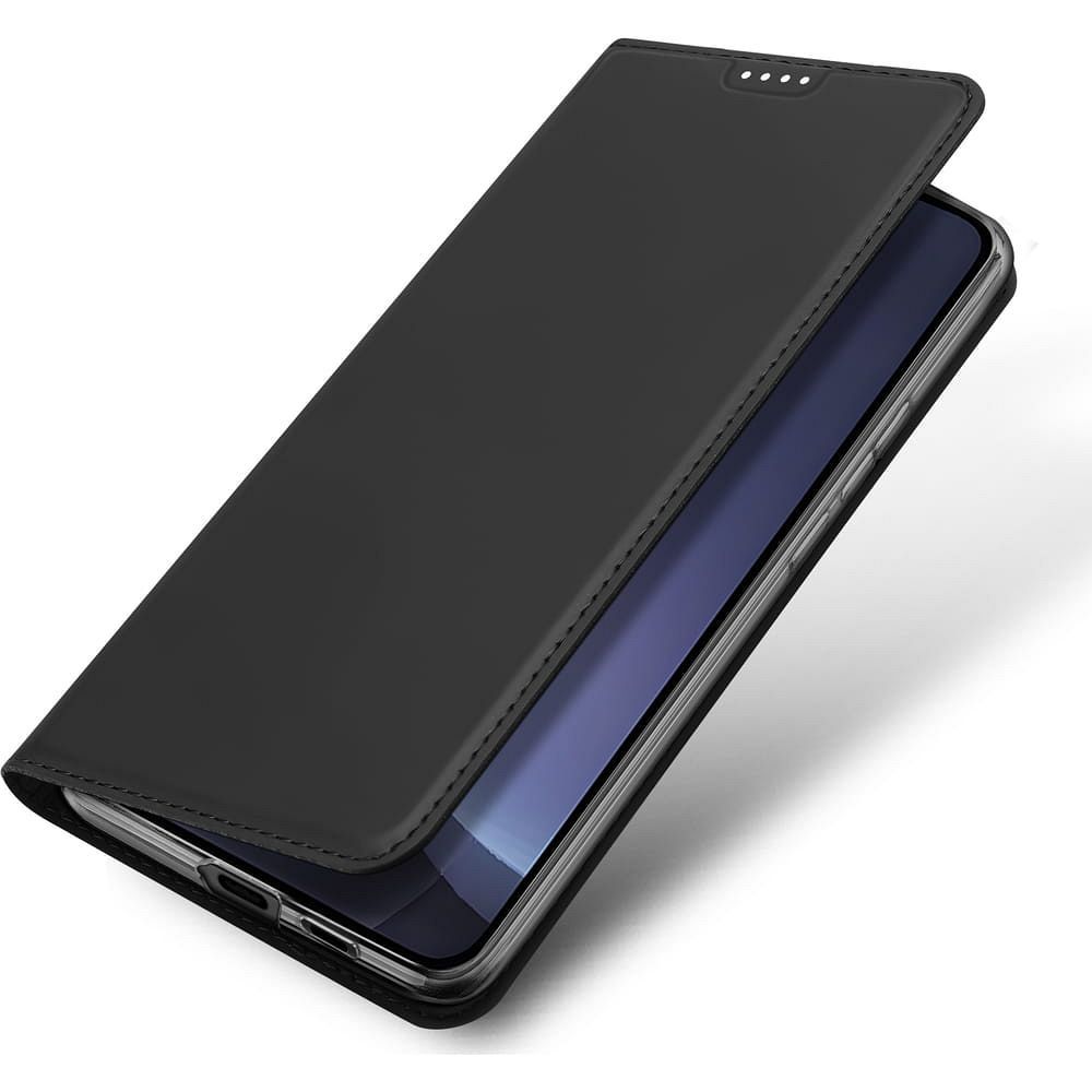 Etui książeczkowe z kieszonką na karty z podstawką czarny Samsung Galaxy S25 Plus / 4 Etui książeczkowe z kieszonką na karty z podstawką czarny Samsung Galaxy S25 Plus / 4